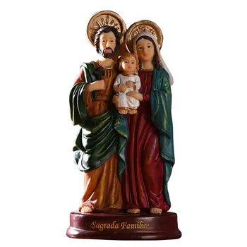 1 бр. Исус Христос настолна статуя фигурка благословени на светата Дева Мария Богородица Лурд статуя на фигурата