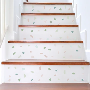 Тофок цветни паветата САМ стикер на стената Дневна Спалня стълбищна мебели самозалепващи се тапети Стенопис Decal Home Decor