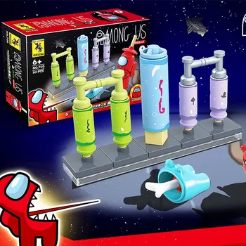 8 бр./компл. нова игра сред нас градивните елементи на извънземни космически фигурки Peluche Model Kit тухли класическа детска играчка за деца Коледен подарък