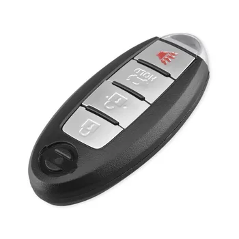 KEYYOU Smart Remote Key Shell Case 2 3 4 бутон за Nissan Rogue Teana Sentra Versa ключодържател капачка на ключа на автомобила без ключ с нож