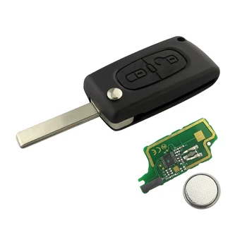 OkeyTech дистанционно ключ за Citroen C4 C3 C5 Berlingo Picasso Peugeot Partner 307 407 HU83 VA2 нож и пръстен 433 Mhz ID46 чип CE0536