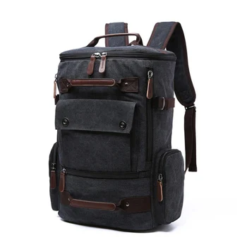 Мъжки раница ретро платно раница училищна чанта мъжки пътни чанти голям капацитет раница за лаптоп раница, чанта с високо качество
