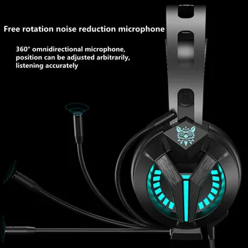 Нов продукт стартира на професионална гейминг слушалки M180 с микрофон wire-controlled luminous слушалки за компютър, телефон PS4 XBox One