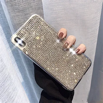 Glitter Diamond Phone Case for Huawei P20 pro Luxury Bling Sequins Case for P20 Lite mate20 20pro Cover Girl Fundas