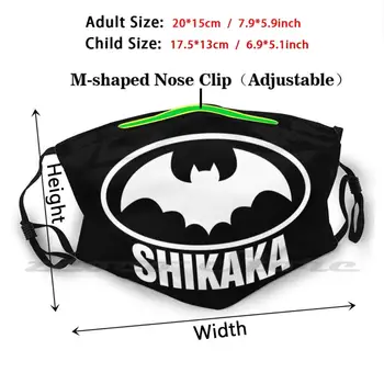 Shikaka Mask САМ Washable Filter Фпч2.5 Mouth Trending Like A Ръкавица Джим Кери Movie Alrighty Then Quote Ace Ventura The Film