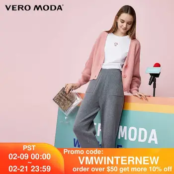 Vero Moda дамско градинска облекло Straight Fit Crop ежедневни панталони | 31947V501