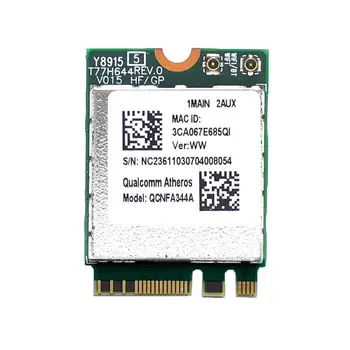 Безжична мрежова карта DW1820 QCNFA344A 5g802. 11AC поддръжка на Bluetooth Win7 / 8 / 10 лаптоп за NGFF 4.1 NGFF Dell Alien Samsung