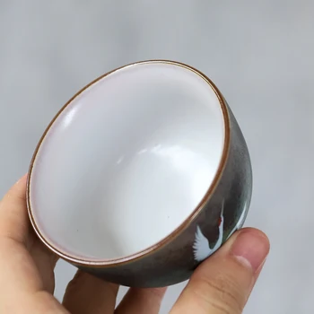 LUWU керамична чаша ръчна изработка кран чаена чаша китайски кунг-фу чаша 70 мл