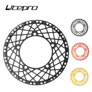 Litepro един диск брадичката на сгъваеми велосипеди 53/56/58 Т паяк Звездичка мотокрос пътен под наем BCD 130мм шатуны алуминиева сплав