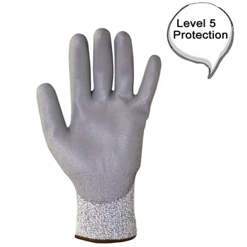 1 чифт Ниво 5 анти-рязани ръкавици, устойчиви на гумата киселини, основи/на подхлъзване/огън/топлина доказателство кухня, градина работник Касапин работни защитни ръкавици