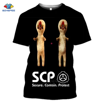 SONSPEE Scp Foundation тениски лятото 3D печат ежедневни градинска на жените и мъжете Harajuku с къс ръкав специален логото на тениски, блузи, ризи