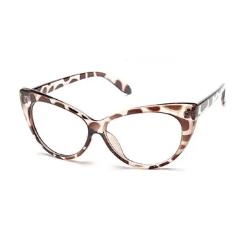 Дамски Рамки За Очила Cat-Eye, 77042 Пластмасов Суперлегкая Модни Рамки За Очила, 8 Цвята
