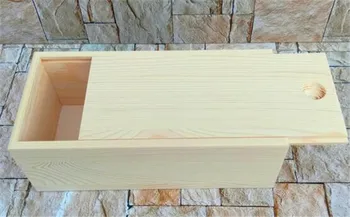 EASONOV правоъгълна прибиращ се масивна дървена дървена кутия кутия за съхранение на кутии подарък малка дървена кутия за индивидуална дървена кутия
