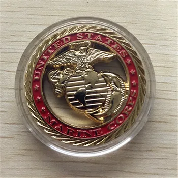 Новата монета USMC U. S. Marine Corps Core Values Challenge, Безплатна доставка