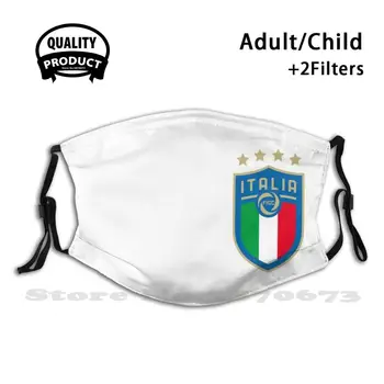 Лого Italia Anti Dust Filter Мъже, Жени Деца, Момиче-Момче Тийнейджърите Устата Маски Италия Italia Italie Logo Stemma Ecusson Football Figc