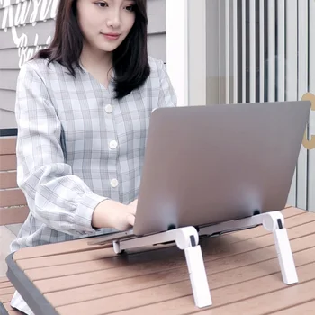 Сгъваем лаптоп tablet stand регулируем лаптоп притежател на КОМПЮТЪР охлаждащ скоба за MacBook Pro поставка за лаптоп за лаптоп