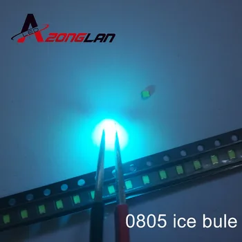 0805 Ice Blue 1000 бр. 2012 светло син прозрачен Ултра ярки SMD LED индикация 2.0*1.2*0.8 mm 0805 прозрачен син светодиод