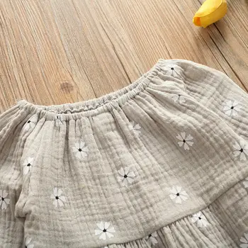 Бебе Новородено Момиченце Есен Цветя Плъзгачи Облекло Облекло Боди Playsuit