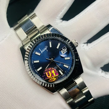 U1 factory luxury watch blue zifferblatt 2813 механизъм с автоматично от AIR KING watch спортни часовници с автоматично от сапфировые часовници
