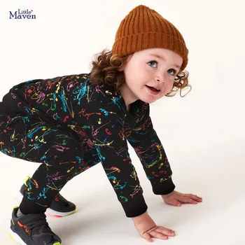 Little maven Момичета Дрехи Fashion Girls Fleece Sweatshirts for Autumn 2020 Детски дрехи са памучни Детски блузи