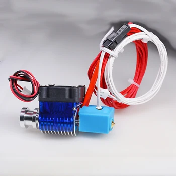 24V Volcano Printhead Extruder Kit Wade or Bowden J-Head Hotend with Cooling Fan for 1.75/3.0 mm Filament 3D Printer