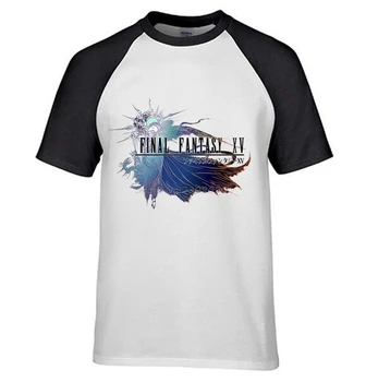 Мъжки аниме игра Final Fantasy VII FF7 тениски бял памук raglan О-образно деколте, тениски, потници тениски