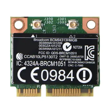 За Broadcom BCM94313HMGB BCM20702 Wifi + Bluetooth 4.0 Half Mini PCI-E Wireless Карта for-HP преносим компютър