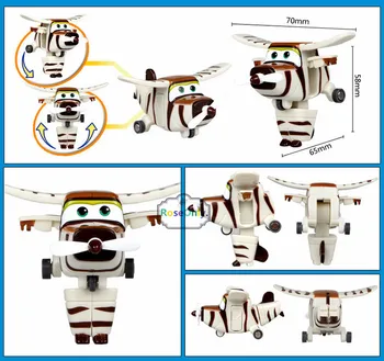 2016 нов прием на 4 бр./лот супер Крила мини Самолети деформация на самолет робот действие и играчки фигурки играчка супер крила за подаръци
