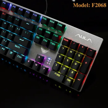 DGGR е геймърска механична клавиатура 104 key MIX LED осветление черен син червен ключ USB кабел геймерские на клавиатурата на Руски Испански за PC