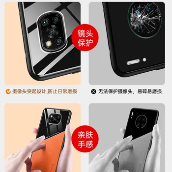 Луксозен калъф за Xiaomi Mi 10 Lite Ultra POCO X3 NFC M3 Redmi K30 Pro Car магнитен кола кожа + капак от закалено стъкло