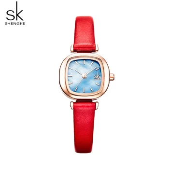 Shengke ежедневни дамски часовници кожени кварцов дамски часовници дамски часовници часовници Relogio Feminino Rosi Кол Saati подарък