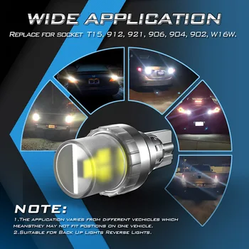 W16W T15 WY16W led лампи LED автомобили архивиране на заден ход задни светлини за Lada VESTA Niva Калина Priora Granta Largus Самара ВАЗ