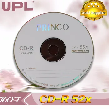 Продажба на едро на 25 та клас A X52 700MB Blank Princo Printed CD-R Disc