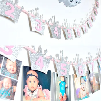 Влезте, 1 бр снимка банер Baby Shower първи рожден ден декорации DIY за детска стая
