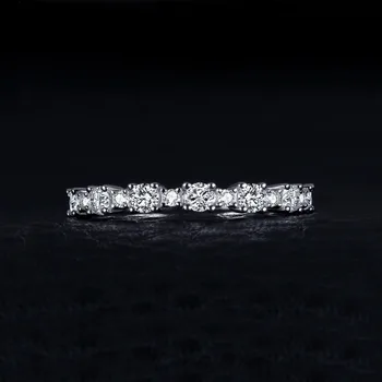 JewelryPalace CZ годежни пръстени 925 сребро пръстени за жени Стекируемые Юбилейното пръстен вечността група от Сребро 925 бижута