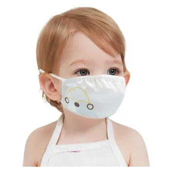 ФПЧ2. 5 Момче Момиче памук детски маска за многократна употреба от деца устата Маска 4 слой маска за лице прах, замърсяване доказателство 0-2 година Маска филтър Маска