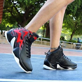 High Top Boys Баскетбол Обувки мъжки амортизирующая лека баскетболни обувки мъжки Zapatos Hombre удобни спортни обувки на открито