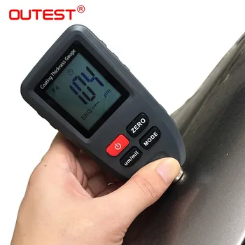 OUTEST Digital Mini Thickness Meter Coating Thickness Gauge Car Paint TC-100 Metal thickness measurement 0~1300um