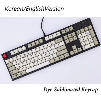 Профил череша MP английска / корейска версия на сублимация на коса 87/112 ключове дебели PBT шапки MX преминете механична клавиатура капачка