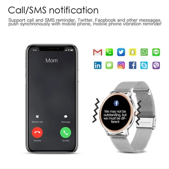 LIGE Fashion Women Smart Watch Full Touch Screen Smartwatch for Girl Heart Rate Sleep Monitoring Smart Watches за Android и iOS