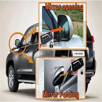 Автоматично странично огледало складное/разтегателен огледало комплект за Toyota Corolla-DC 12V странично огледало затворена система