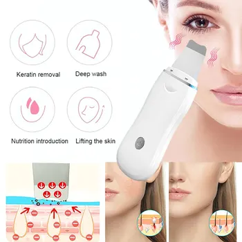 Кожата скрубер за почистване на лице, Пилинг машина на черни точки Отстраняване Pore Cleaner EMS LED Против Стареене на Лицето Massager EMS Mesotherapy
