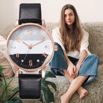 2020 Модни дамски луксозни кожени аналогови Кварцови часовници дамски часовници женствена рокля часовници Reloj Mujer Relogio Feminino Clock