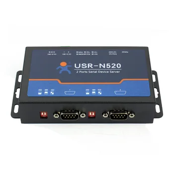 ЮЕСАР-N520 Сериен to Ethernet TCP Server IP Converter Double Device Serial RS232 RS485 RS422 Multi-user Polling