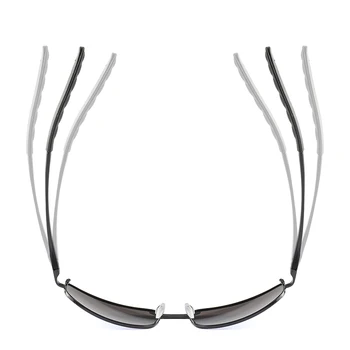 2019 мода поляризирани слънчеви очила мъжете марка дизайнер метал мъжки черен слънчеви очила за шофиране анти-UV Oculos de Sol Masculino
