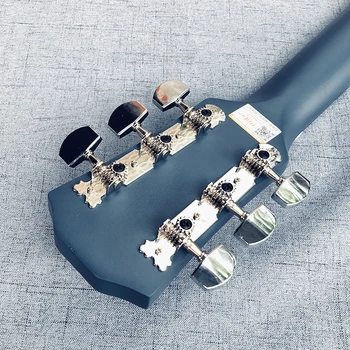 Diduo 38 инча акустична китара Липа Guitarra за начинаещи синьо е чудесен музикален инструмент Китара аксесоари AGT73