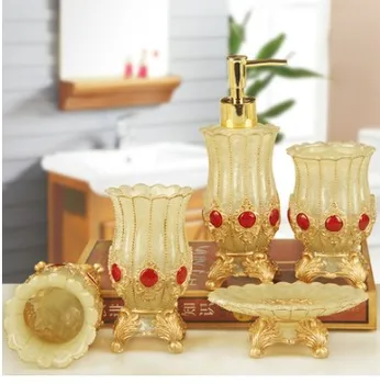 Смола комплект за баня от пет части набор от модни аксесоари за баня стоматологичен комплект shukoubei
