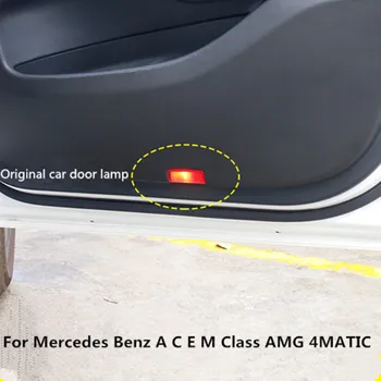 За Mercedes Benz W205 C180 C63 Coupe ML63 X156 G63 AMG W176 A45 E300 Led Car Door Светия Shadow Light проектор лого аксесоари