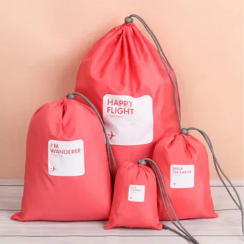 4 бр./компл. пътуване водоустойчив дантела чанта малка чанта дрехи чист организатор опаковка куб дантела чанта