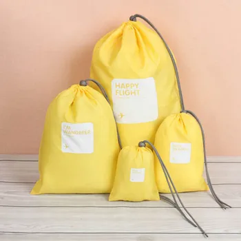 4 бр./компл. пътуване водоустойчив дантела чанта малка чанта дрехи чист организатор опаковка куб дантела чанта